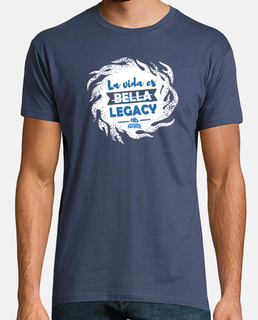 La vida es legacy versión 2 - hombre - azul denim