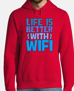 la vita è migliore con il wifi
