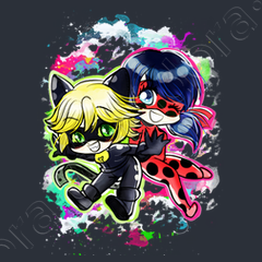 T shirt bambino ladybug chatnoir tostadora