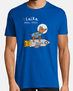 laika - homme, manches courtes, bleu royal, qualité extra