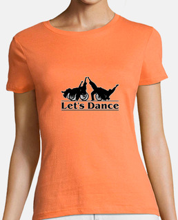laissez-nous danser. t-shirt femme manches courtes