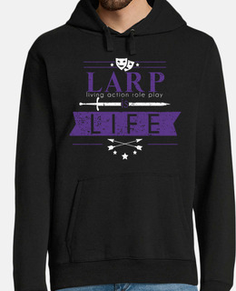 larp is life purple - felpa