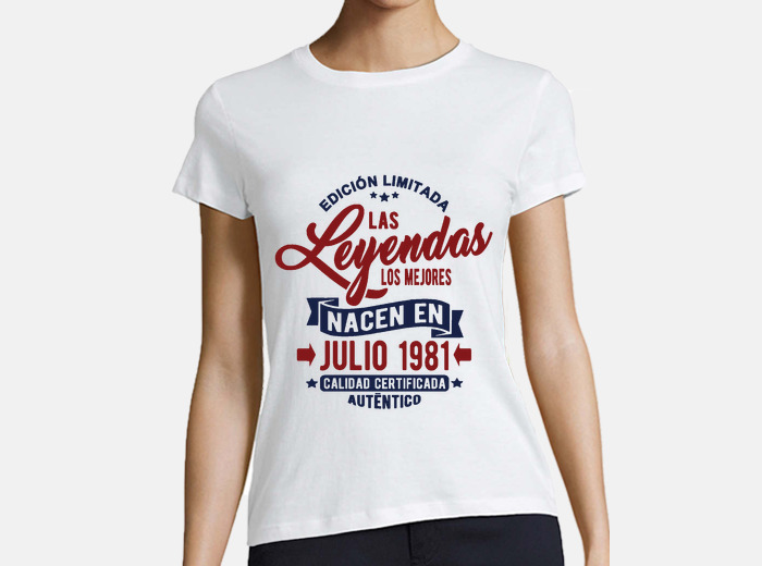 Las Leyendas NACEN en Julio 1981 40 cumpleaños Camiseta 
