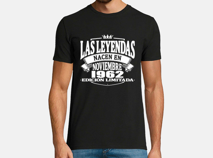 Camiseta As Lendas Nasceram Em 1962 60 Anos Sessenta