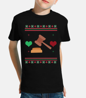lawyer ugly christmas sweater judge
