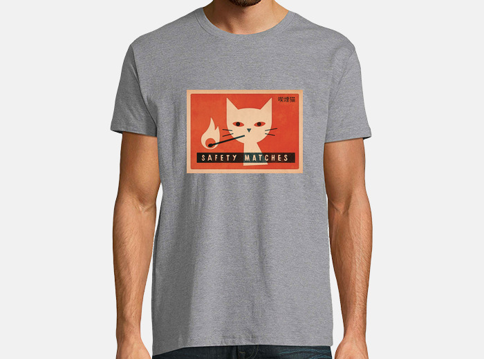 Tee-shirt le chat qui fume | tostadora