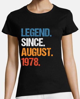 Legend Since August 1978 Birthday