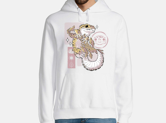 Leopard top gecko hoodie