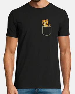 leopardo en el bolsillo regalo guepardo bolsillo camiseta