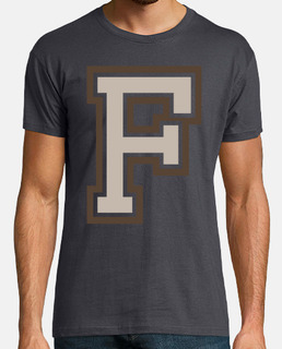 Letra F University Sepia