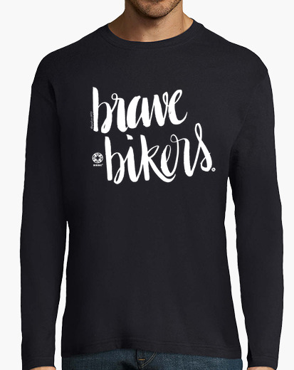 Lettering brave bikers t-shirt