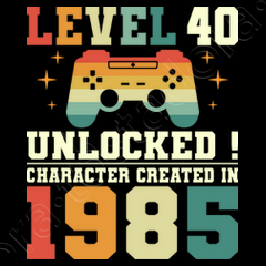 Maglietta Divertente 'Level 40' - Regalo Compleanno 40 Anni Per Appassionati Di Videogiochi - Foto 9