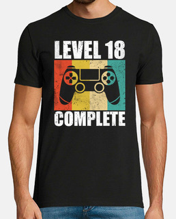 Level 18 Complete 18th Birthday Gamer