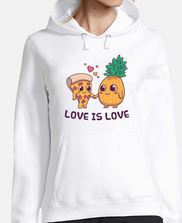 lgtb love pizza with pineapple sweatshirt