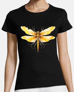 libélula color dorado metamorfosis
