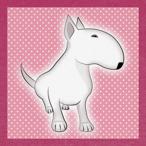Playeras Lienzo bull terrier para niña
