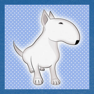 Playeras Lienzo bull terrier para niño