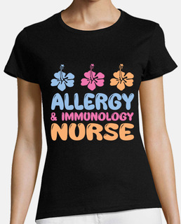 linda camisa de enfermera de inmunologí