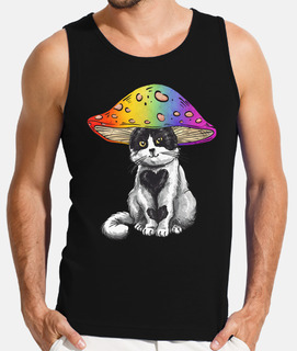 lindo gato hongo lgbtqia orgullo del ar