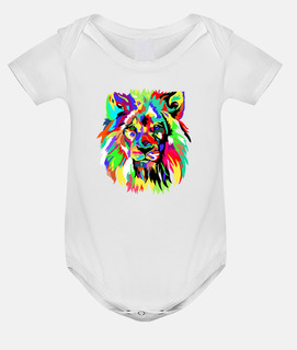 lion coloré
