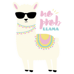 Llama con online gafas