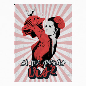 Camisetas Lola Flores irse rojo vintage