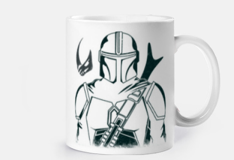 LONE BLUE Mandalorian