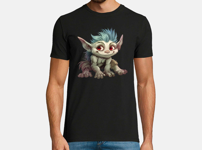 Long hair troll t shirt tostadora