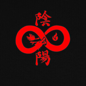 T-shirt loop dragon (rosso)