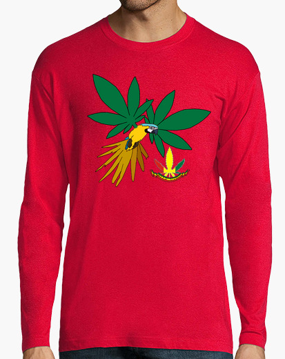Camiseta Lorete Manga Corta Sobre Larga Rojo Chico Latostadora