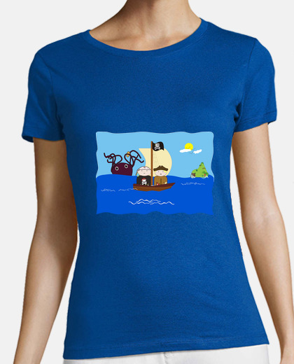 Camiseta de los piratas y el Kraken