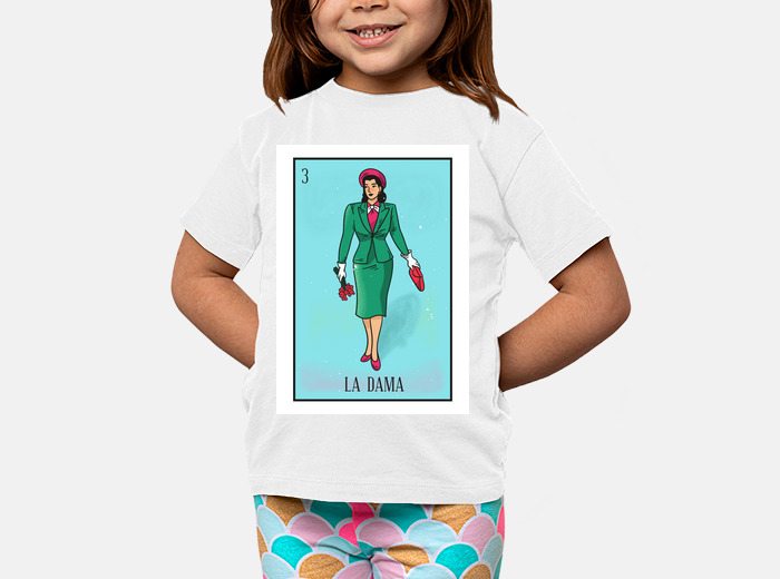 Playeras ni os loteria mexicana la dama laTostadora M xico