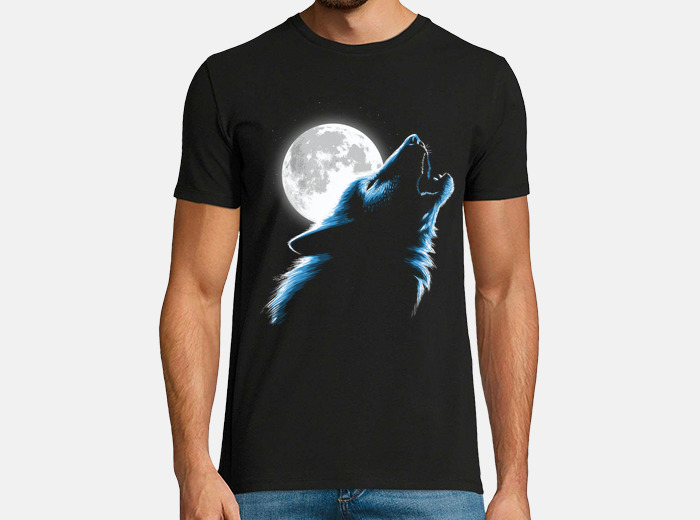 Tee shirt loup pleine lune tostadora