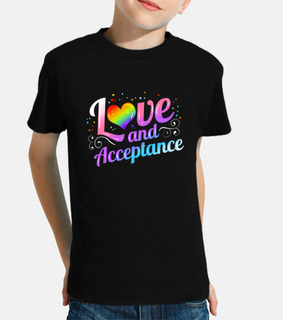 Love and Acceptance colorful heart LGBT