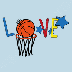 Camisetas niños love baloncesto niños y