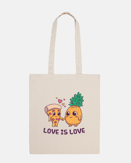 love lgtb pizza with pineapple bag