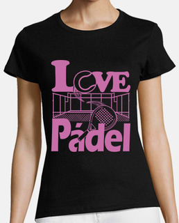 love love paddle tennis court and shove