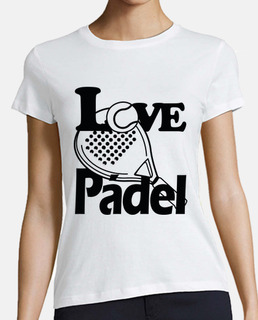 love love padel racket in black
