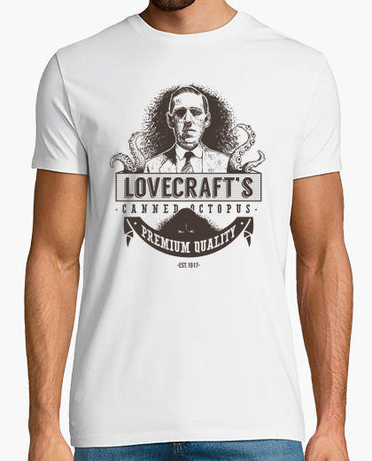 Lovecrafts canned octopus (dark) t-shirt