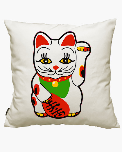lucky cat cushion