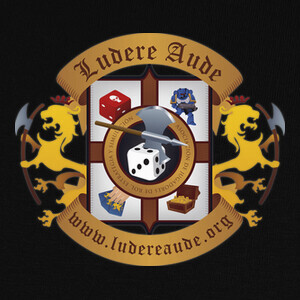 Camisetas Ludere Aude - Escudo heráldico a color