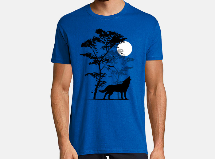 T shirt lupo che ulula tostadora