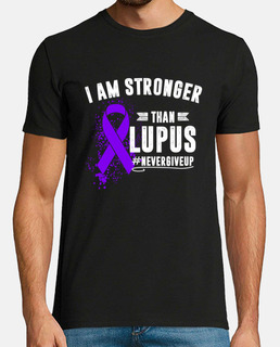 Lupus Awareness I Am Stronger Than Lupus Never Give Up Purple Ribbon Survivor Vintage Women Gift