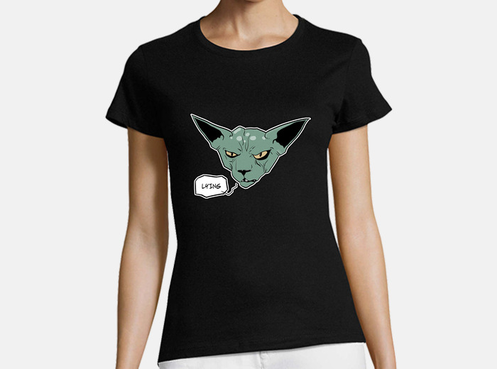 Saga lying hot sale cat shirt