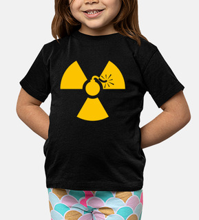 maglietta per bambini - bomba atomica gialla