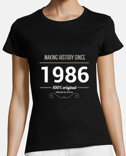 Making history 1986 white text