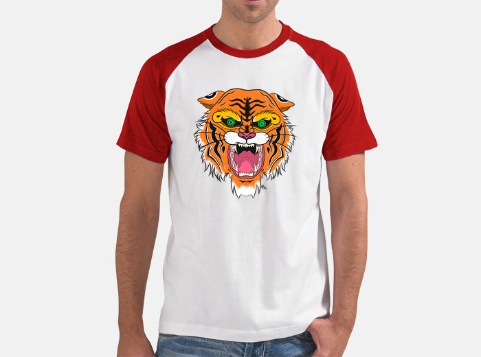 red tiger shirt