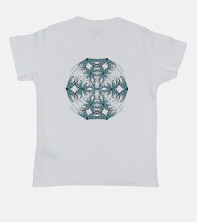 mandala blu e bianco