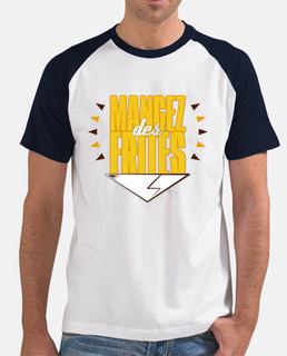 Mangez des frites - Men/White and Black