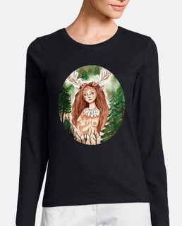 manica lunga da donna mamma deer